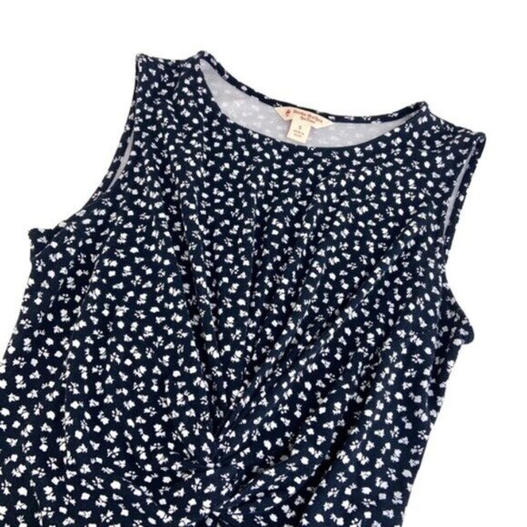 Brooks Brothers Blue Floral Jersey Sheath Mini Dress - Picture 4 of 8